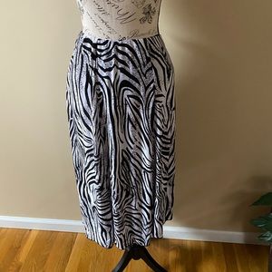 Zebra 🦓 Print Long Skirt